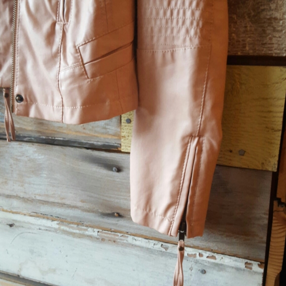 Pink Envelope pink faux leather jacket - Picture 3 of 10
